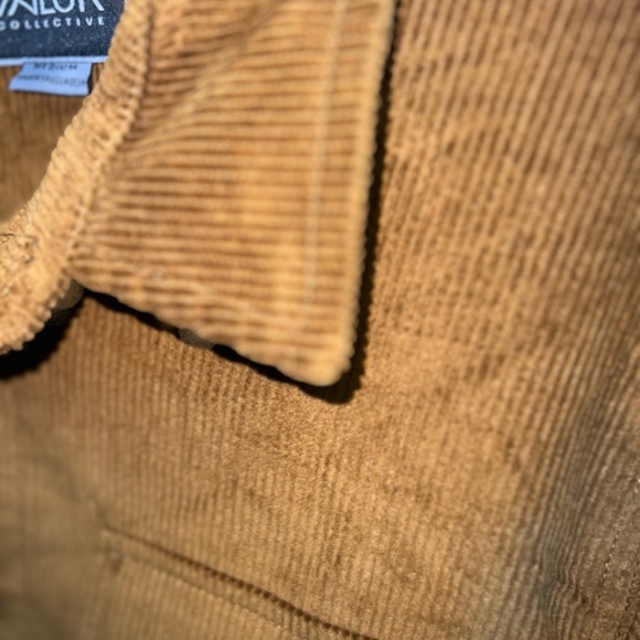 Valor Collective Jacket Mens Medium Brown 100% Cotton Corduroy Long Sleeve NWT - Picture 11 of 16